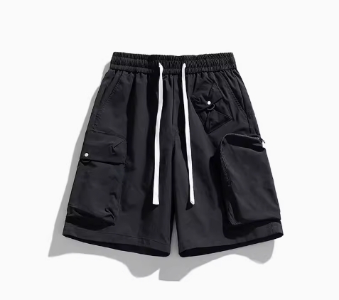 Cargo Pocket Pants Vintage Shorts Custom Logo for Men Jogger Gym Outdoor Oversized Cotton Casual Loose Summer