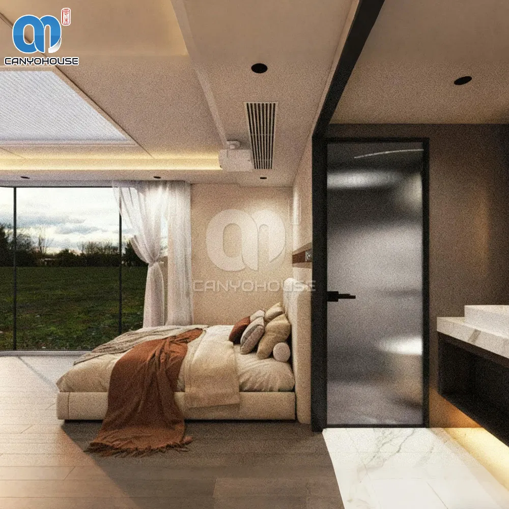 موزع منازل حاويات فاخرة تصميم صديق للبيئة عالي الإحكام منازل مسبقة الصنع وحدات فندقية