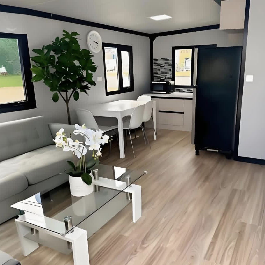 Customized Apple Cabin Ready Built Tiny Luxury Prefabricated Mobile House