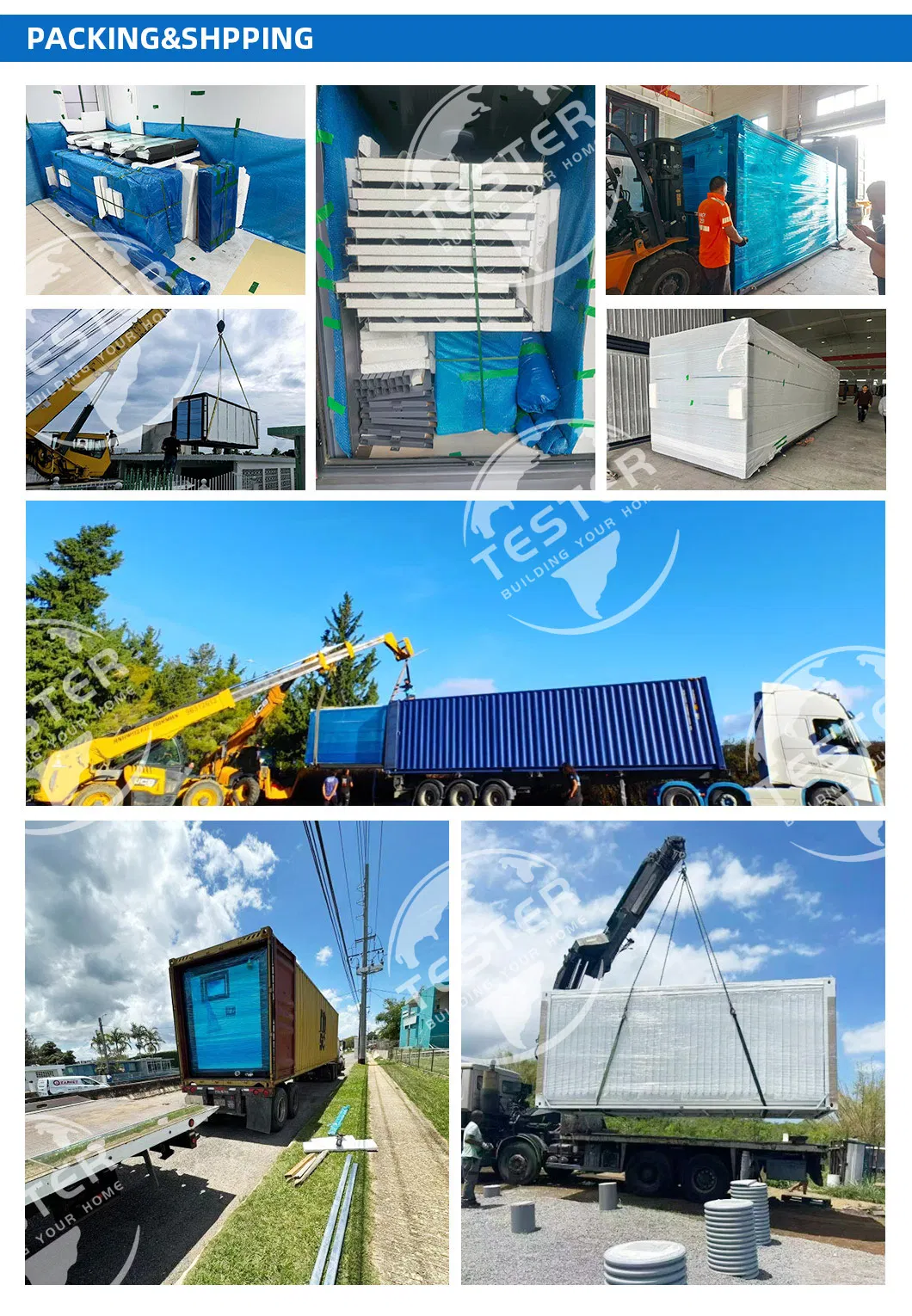 مواصفات التغليف والشحن للوحدات الجاهزة