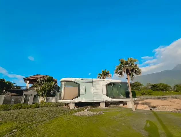 مصنع صوتي فاخر عازل للصوت جبلية إيربنب منزل كبسولة تخييم خارجية مسبقة الصنع