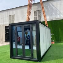40FT منزل عطلة صغير قابل للتوسيع وقابل للطي ومودولاري مسبق الصنع مع حمام