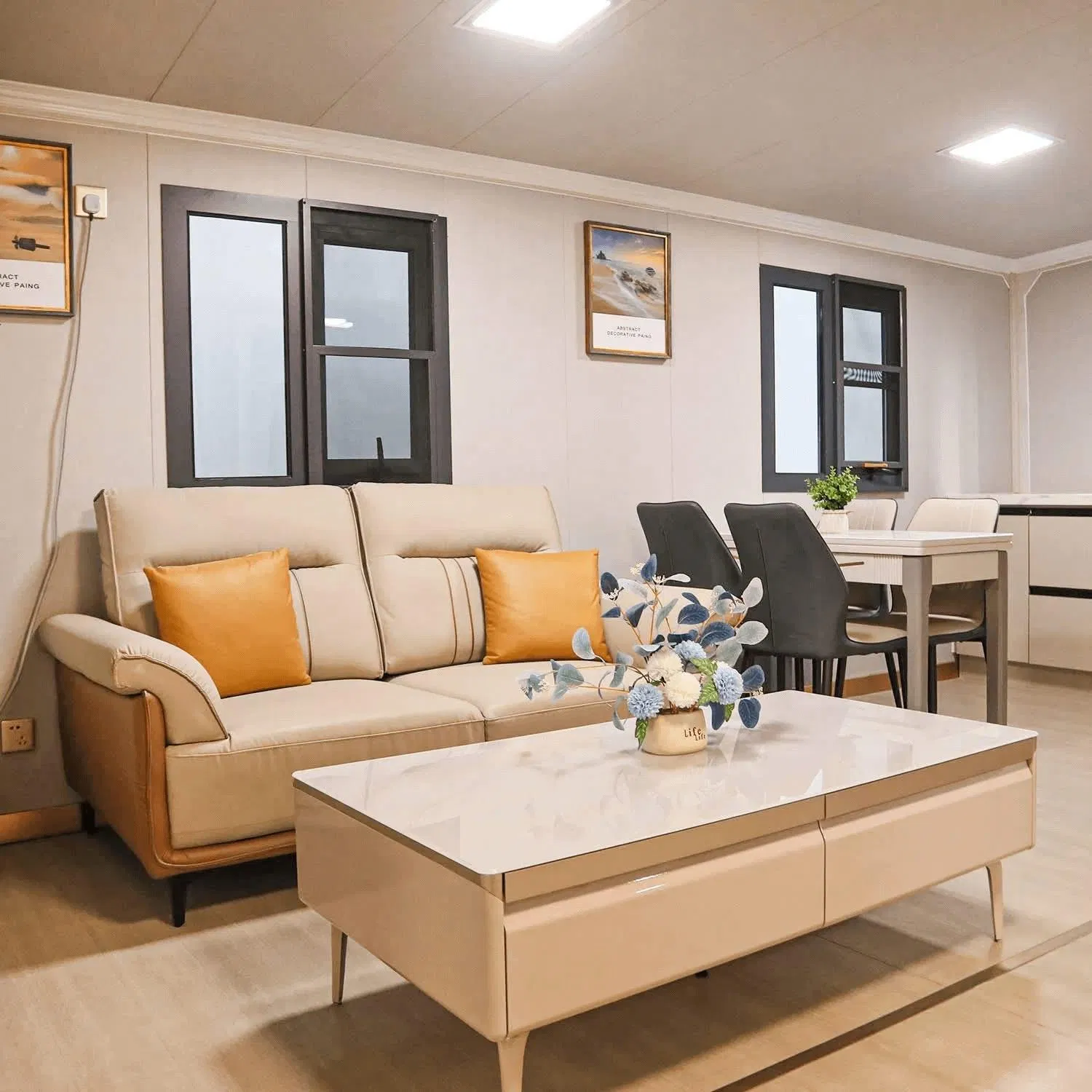 Customized Apple Cabin Ready Built Tiny Luxury Prefabricated Mobile House
