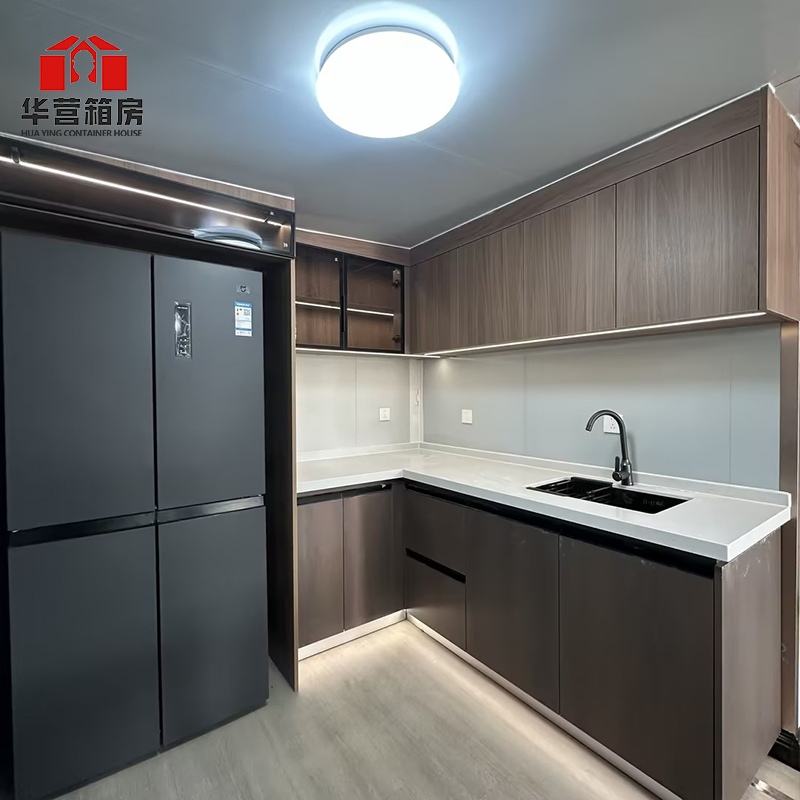 فيلا حاوية متنقلة معيارية بإطار فولاذي بتصميم حديث