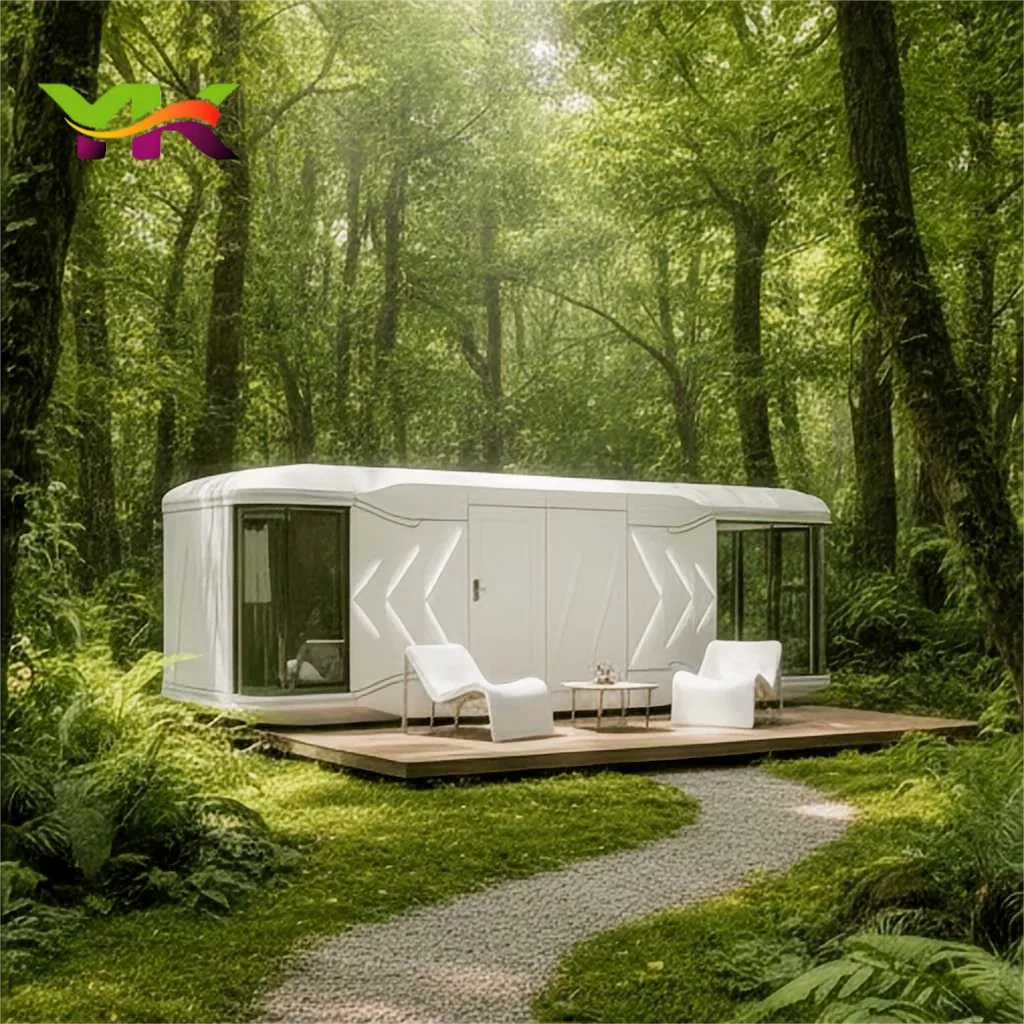 منزل كابسولة حديث فاخر سعر سريع التركيب منزل مسبق الصنع متنقل 40FT منزل كابينة ذكية مسبقة الصنع سعر