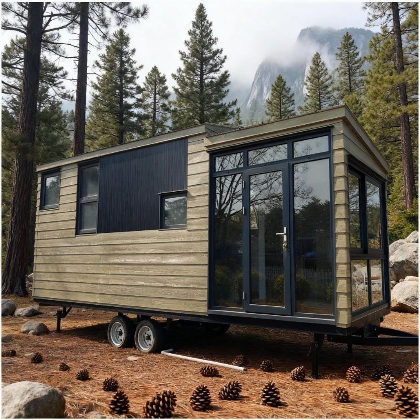 منازل مقطورة مسبقة الصنع منازل كبيرة من نوع المقطورات منزل متنقل على عجلات