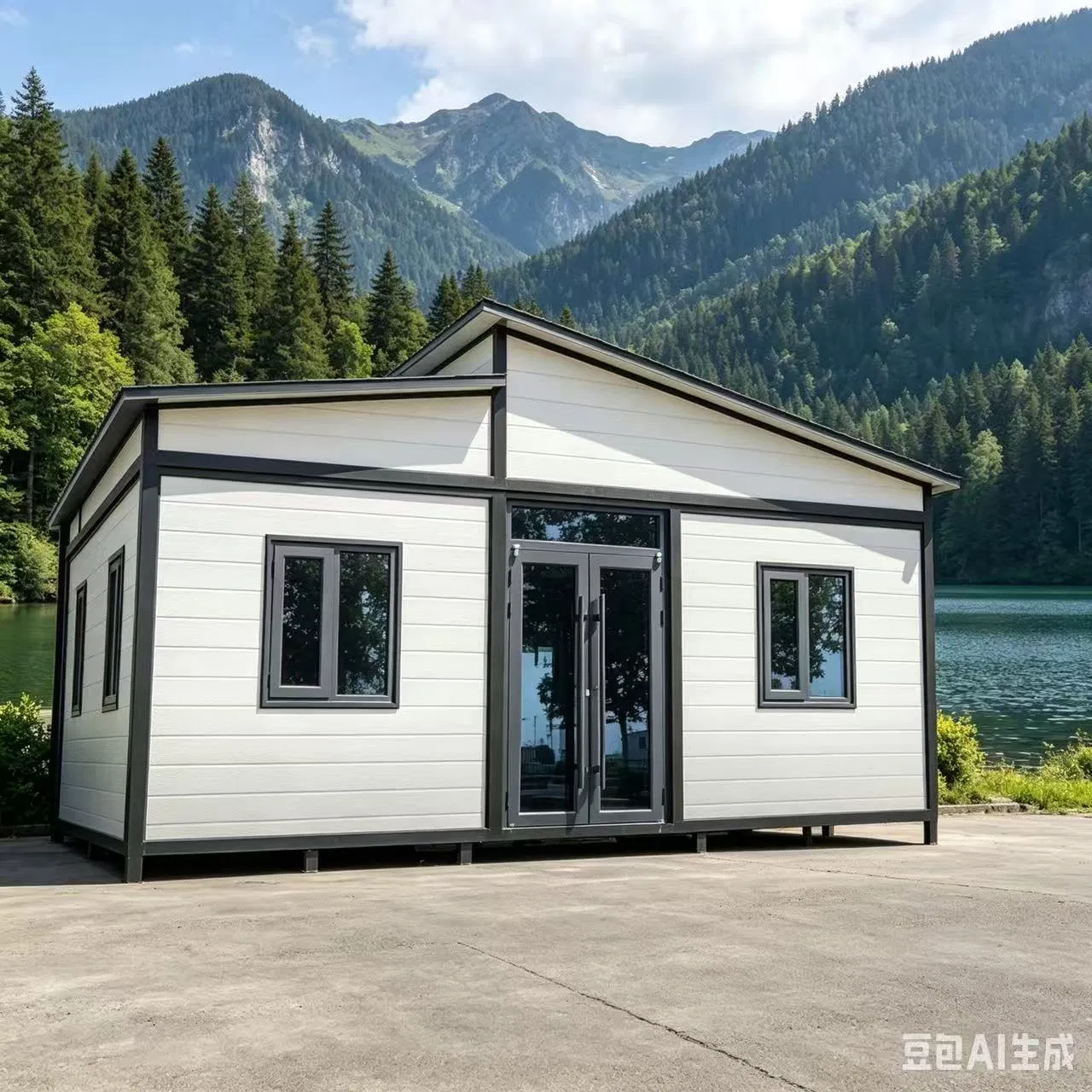 40FT منزل كبير مسبق الصنع منزل نمطي للعائلات في أستراليا 3 تصميم تخطيط غرفة النوم منازل فاخرة جاهزة