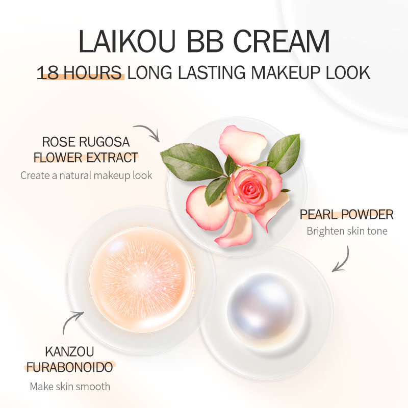 LAIKOU China 18 Hours Long Lasting Makeup Look BB Cream and Cc Cream Liquid Concealer Foundation Face Natural Organic