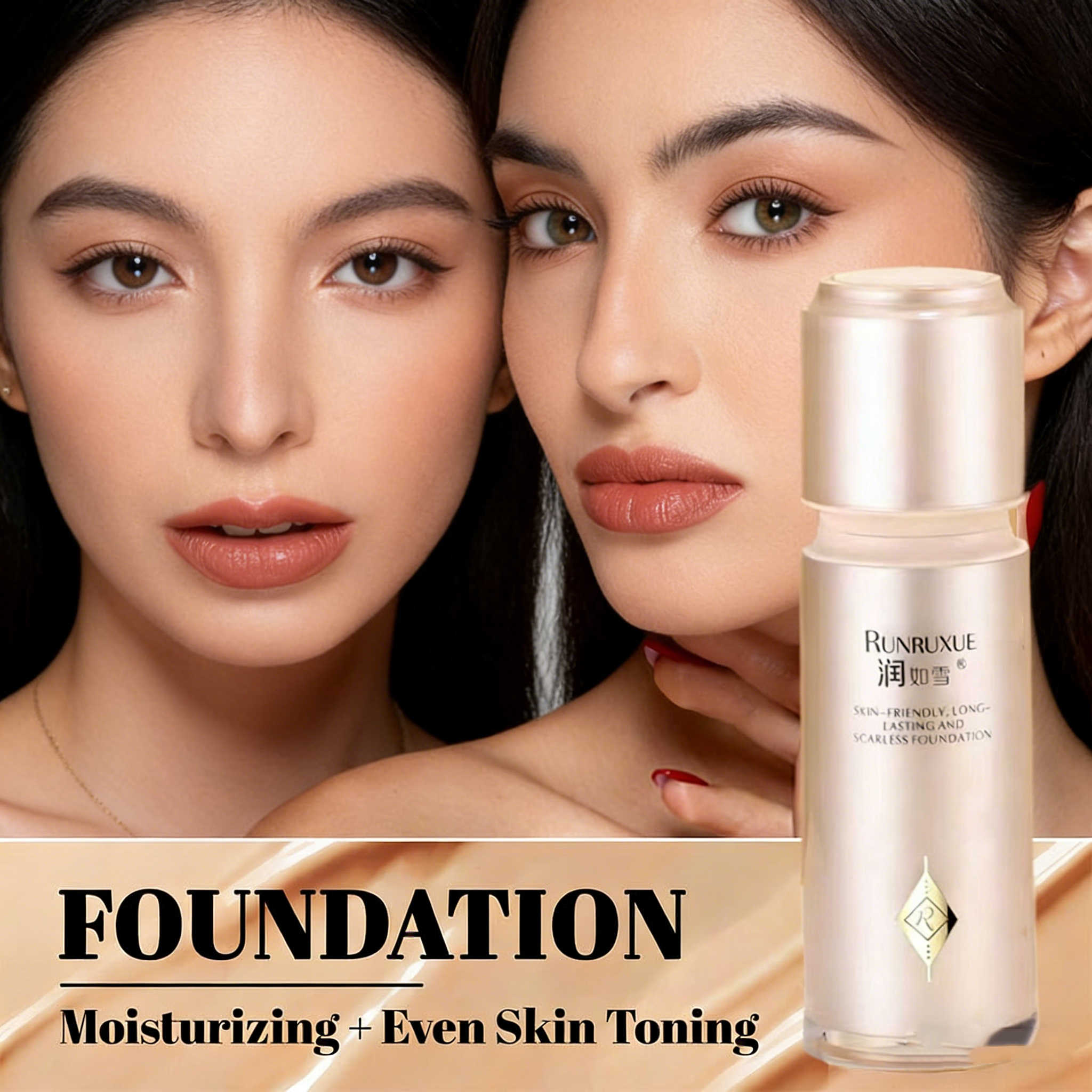 Full Coverage Spf Glow Waterproof Liquid Foundation Hydrating Tinted Moisturizer Hydrating Primer Matte Setting Powder BB Cream