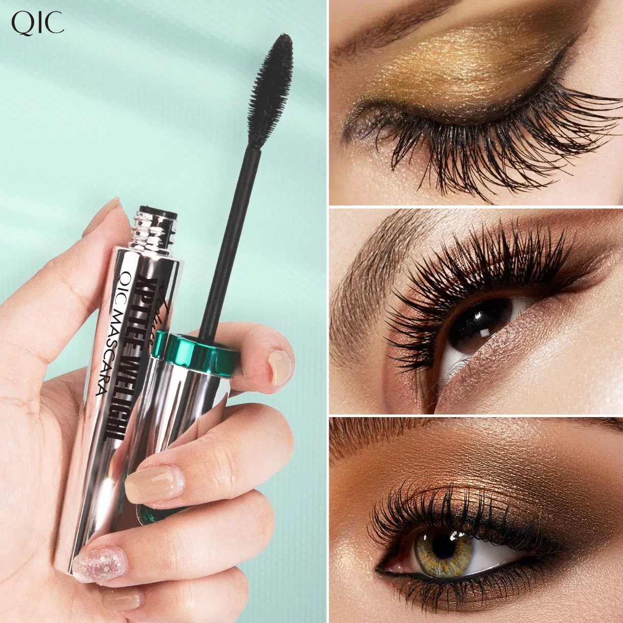 Wholesale Private Label Lomg Lasting Volumizing 4D Silk Fiber Eyelash Extension Mascara