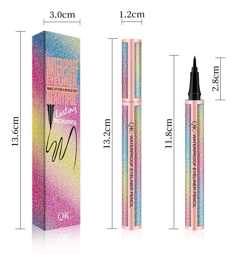 Long-wear Waterproof Smooth Natural Eyeliner Gel Pencil with Chemical Formula Long-lasting &amp; Quick-Dry Slim Nib Eye Makeup
