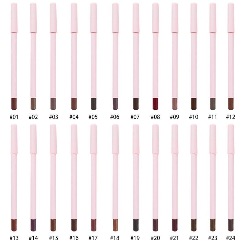 Vegan Creamy Container Waterproof Brown Custom Logo Eyebrow Pencil Private Label Lip Liner OEM Makeup Long Item Lipliner