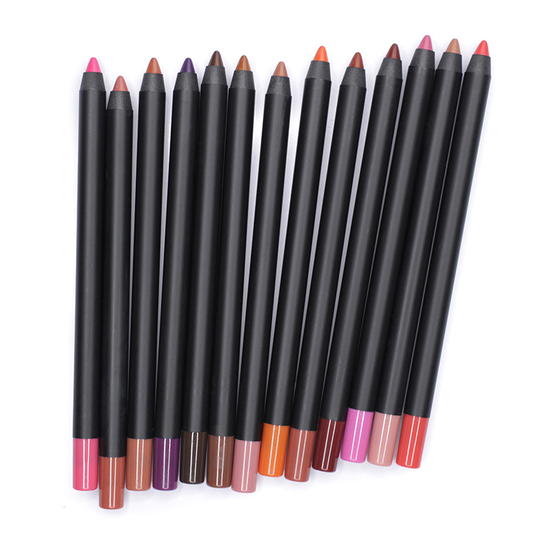 Customize Vegan Lip Liner Water Proof Private Label Retractable Lip Liner Personnalised Creamy Brown Lipliner