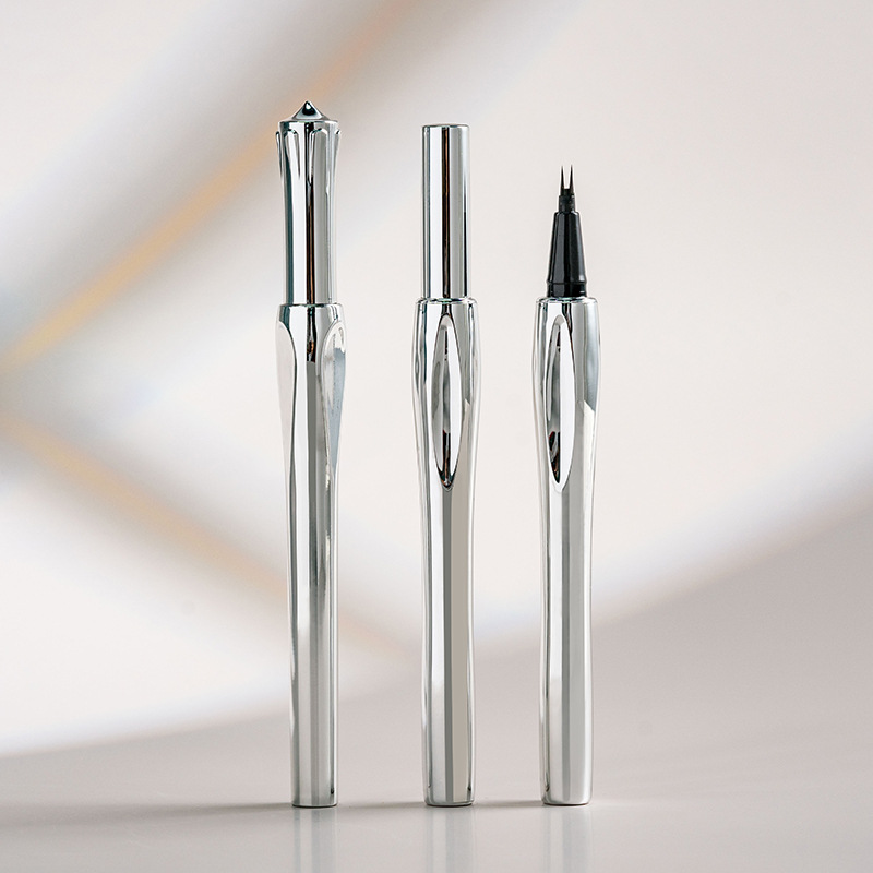 Double-ended Eyebrow Pencil Packaging Two-pronged Eyeliner Pen Empty Tube With Steel Ball And Ultra-fine Brush Head