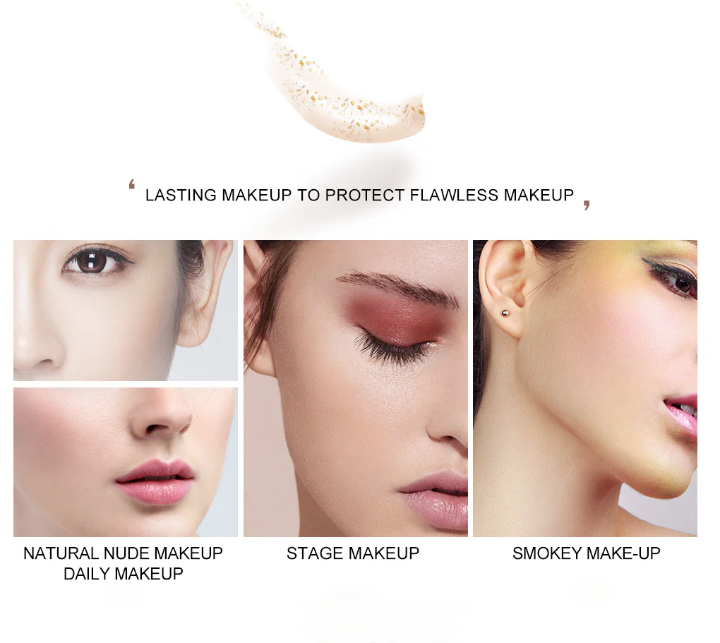 Pre-makeup Herbal Matte Long Lasting Liquid Oil Control Moisturizing Face Primer Gold Foil Natural Nutritious Anti-Wrinkle for