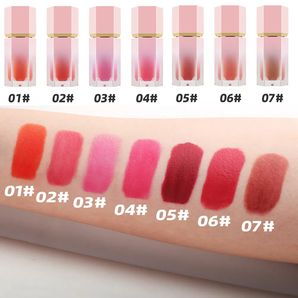 OEM Liquid Blush Trim Lasting Matte Eom Watercolor Makeup Lip Gloss 7ml