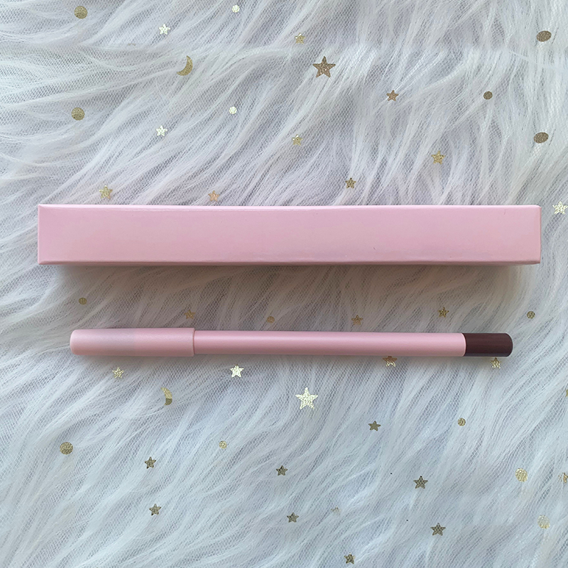 Pink Pencils Long Lasting Smudge Proof Brown Lip Liner Wholesale Custom Waterproof Vegan Creamy Lip Liner Private Label