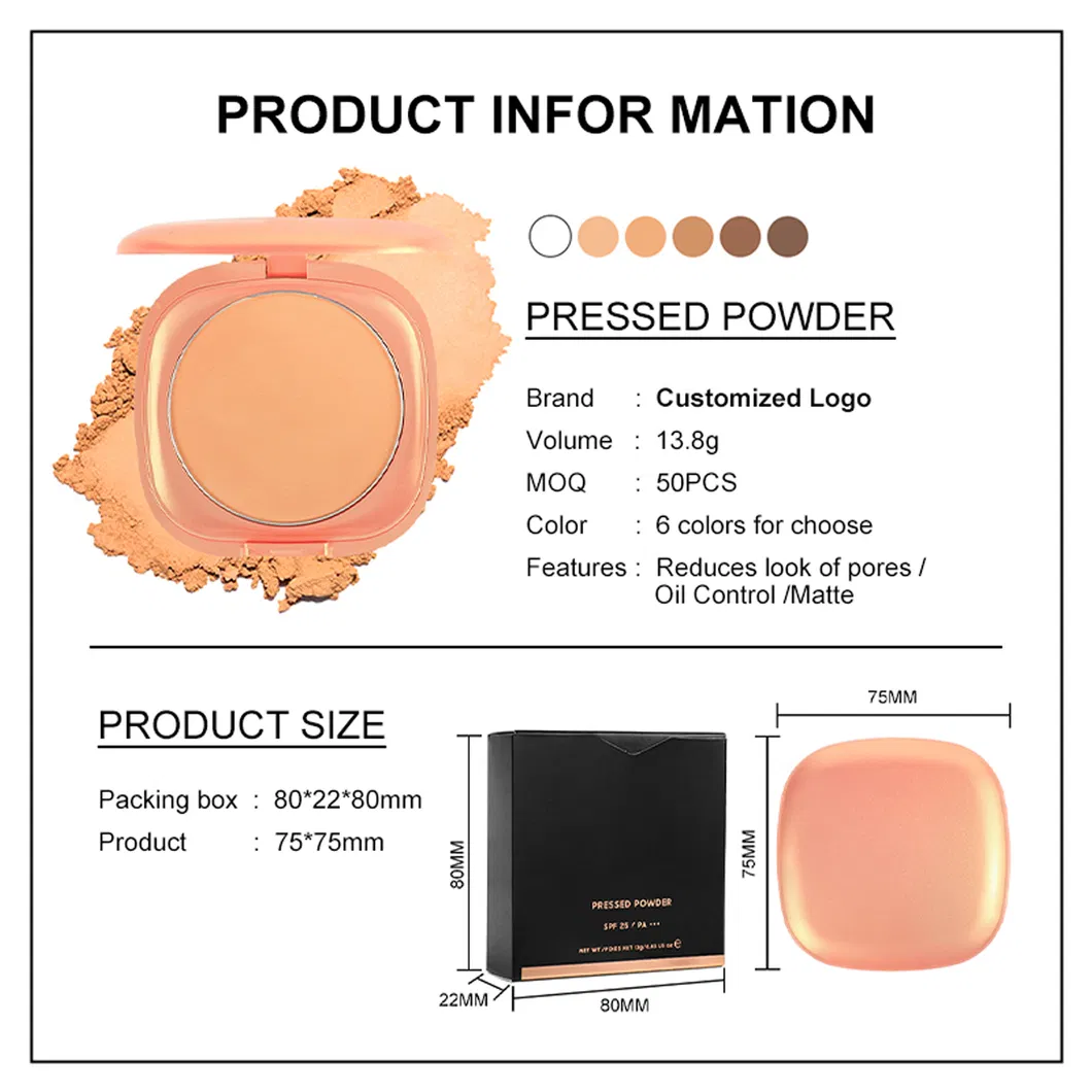 Wholesale Makeup Gift Private Label Waterproof Vegan No Logo Setting Pressed Powder