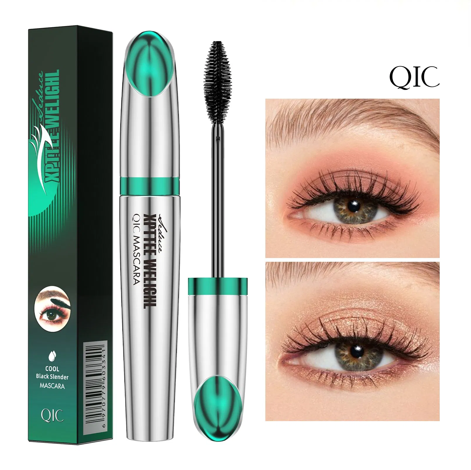 Wholesale Private Label Lomg Lasting Volumizing 4D Silk Fiber Eyelash Extension Mascara