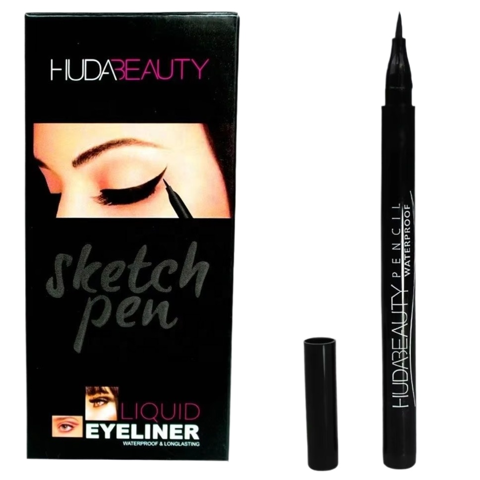 Huda Long-lasting Liquid Eyeliner Pen with None Ingredients MSDS Certified for Eye Use