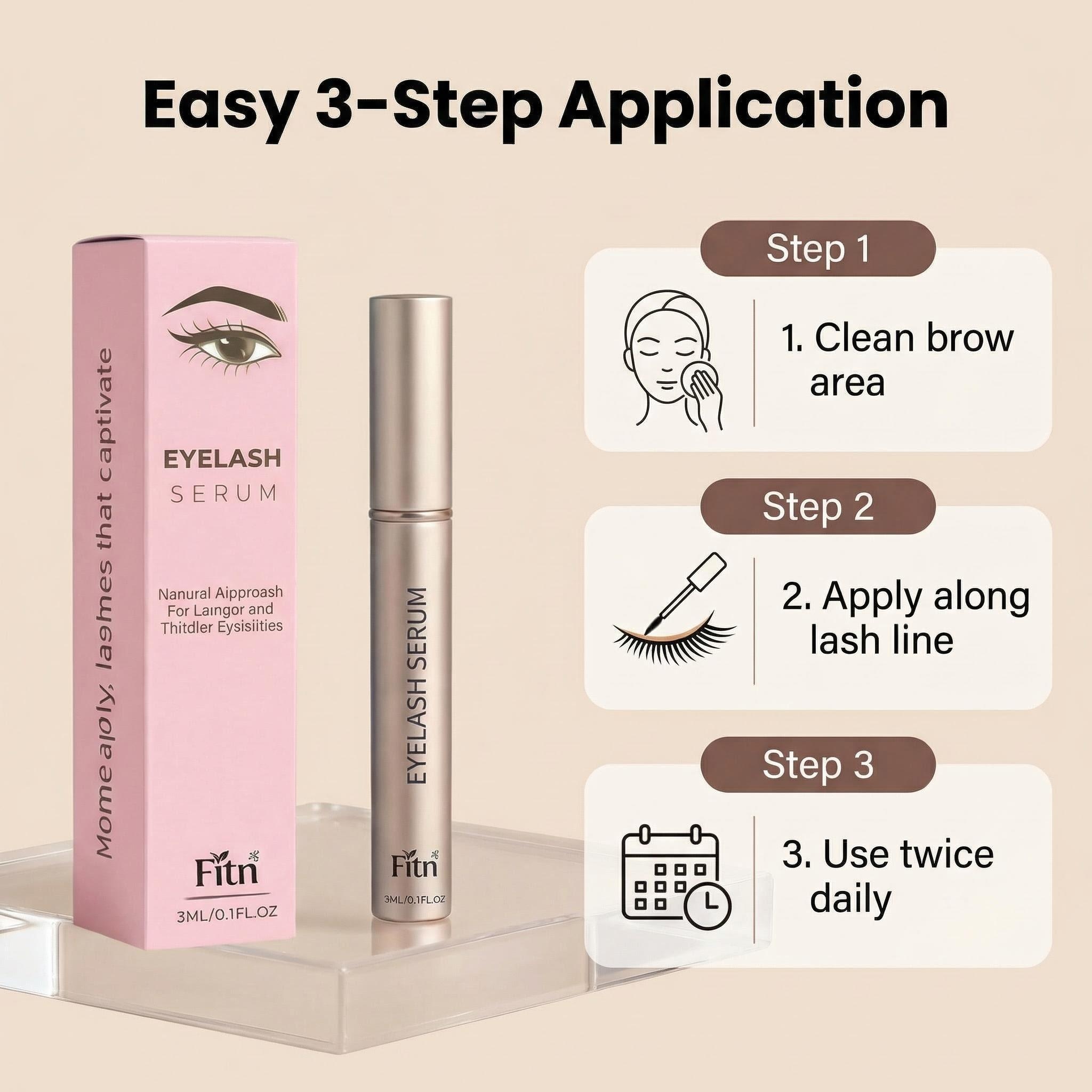 Vegan Herbal Peptide Eyebrow Growth Enhancer Serum Fuller Brow Natural Castor Oil Formula OEM Private Label Wholesale Soft Made