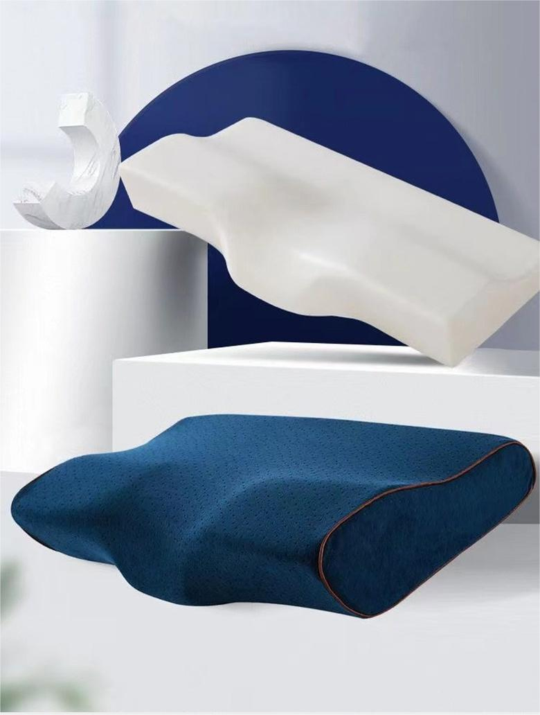 Bedding Textile Orthopedic Bed Pillows Visco Memory Foam Butterfly Manufacturers Contour Cervical Pillow