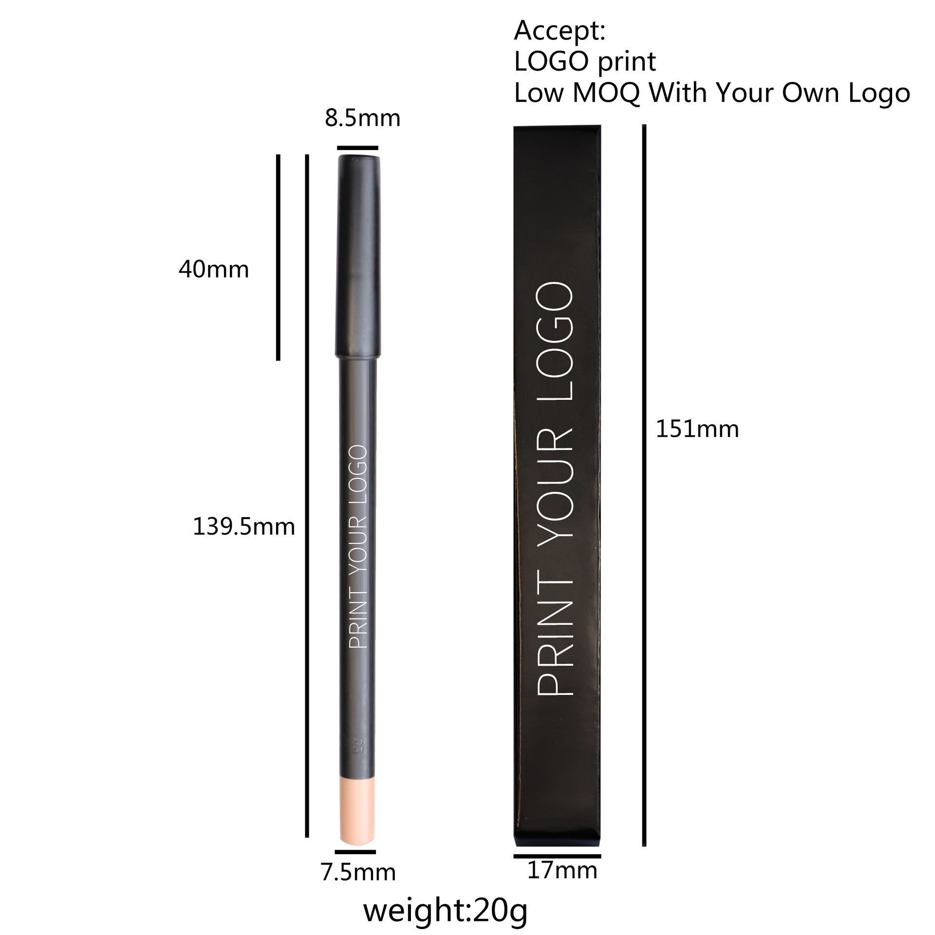 Wholesale Lip Liner 12 Colors Custom Logo Waterproof Not Smudged Lip Liner Pencil Creamy Lipliner