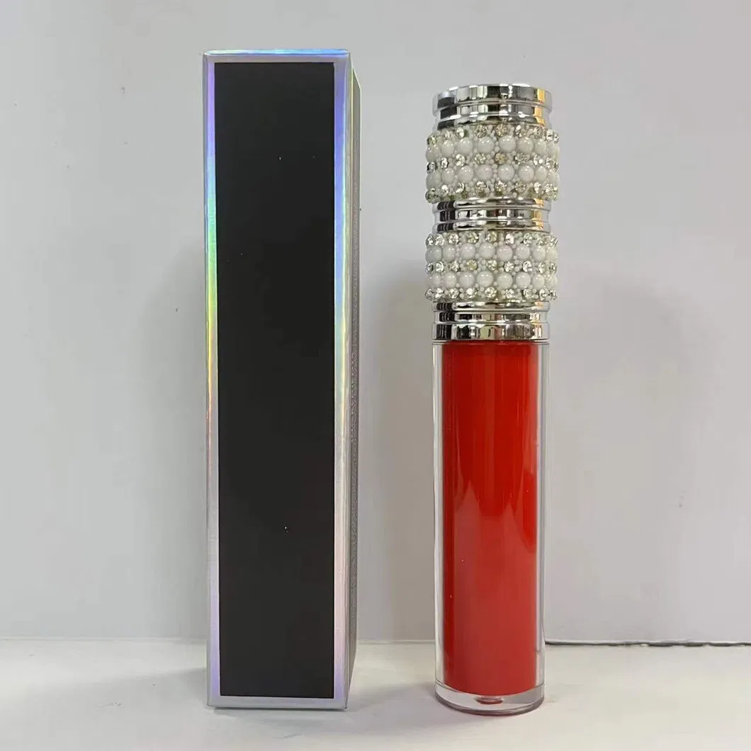 Diamond Lipgloss Tube Cosmetics Wholesale Vegan Clear Lip Gloss Private Label