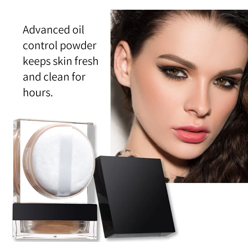 Private Label Vegan Makeup Cosmetic Oil-Control Transparent Powder Loose Setting Powder