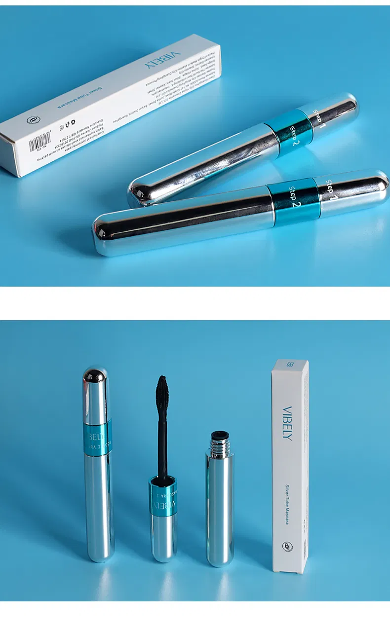Private Label 2-in-1 Quick Dry Lasting Eyelash Thick Curling 4D Mascara