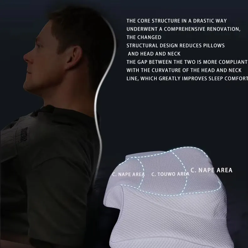 Ergonomic Contour Orthopedic Pillow for Neck Pain