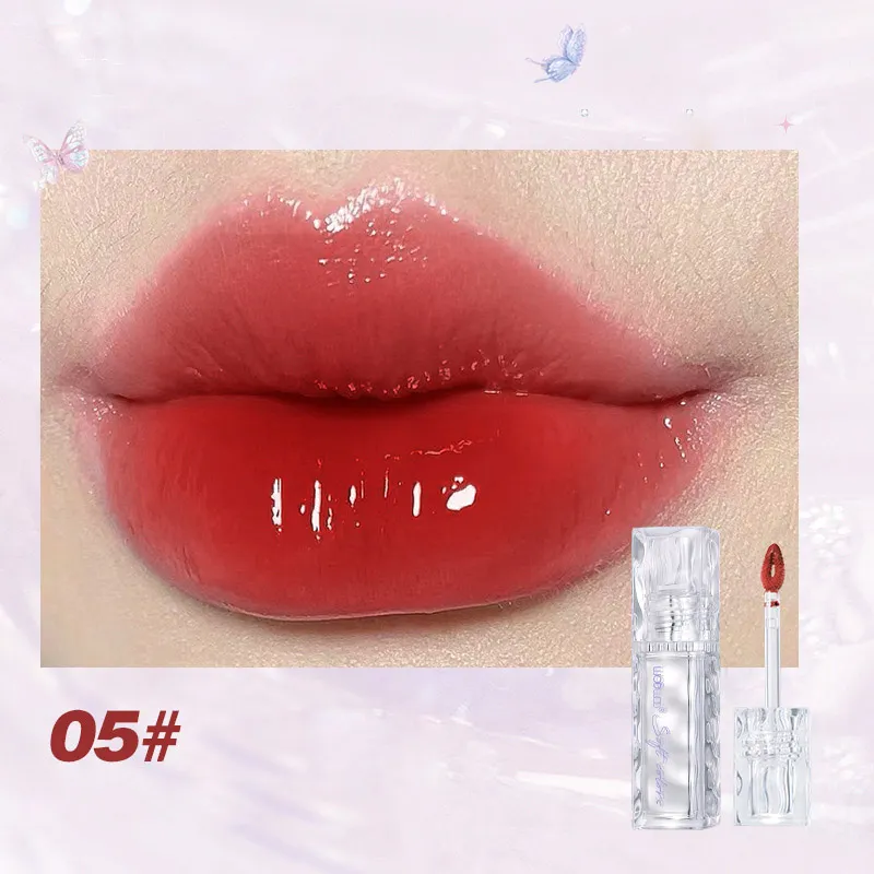 Manufacturer Custom Cosmetic Mirror Liquid Lip Tint Long Lasting Glossy Lip Gloss