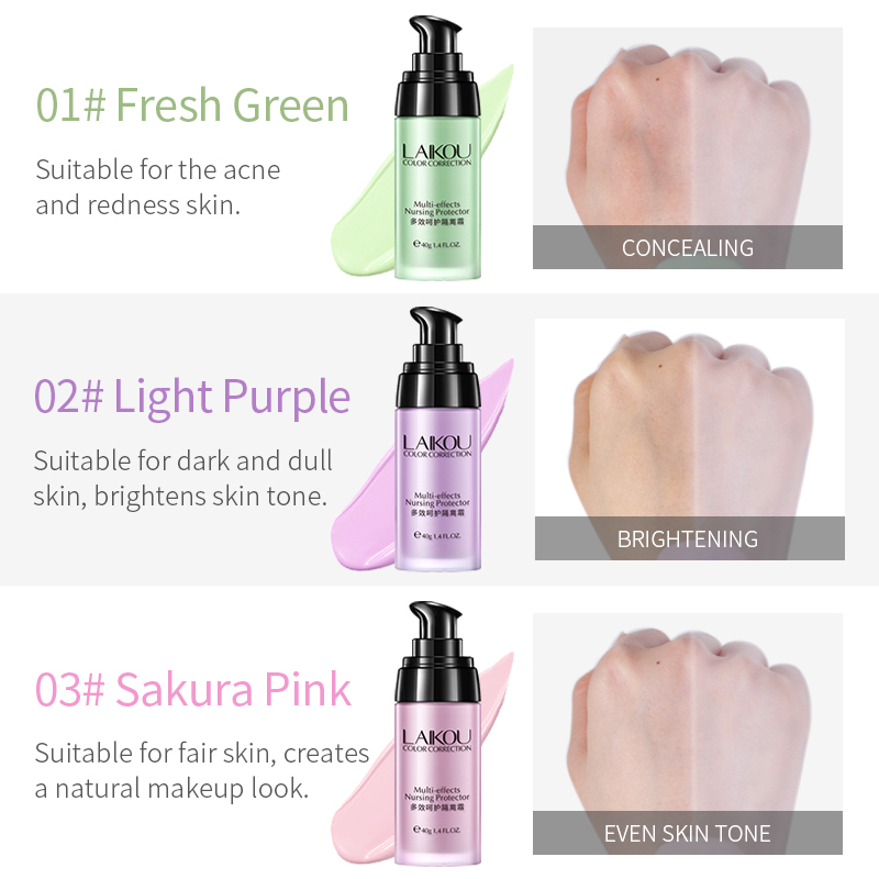 Wholesale Factory Price 3 Colors Long Lasting 40g Primer Makeup