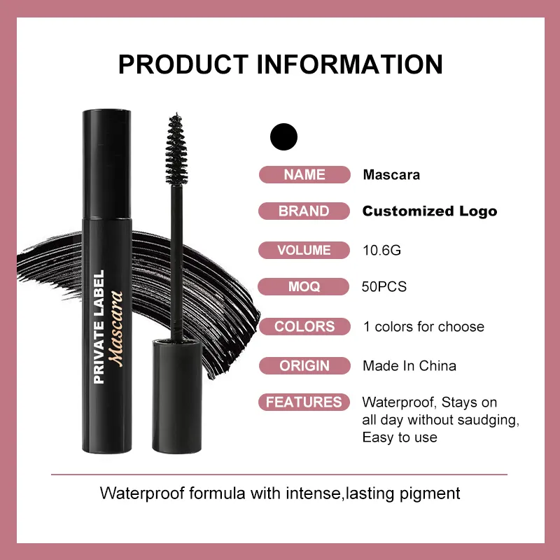 Customized Diamond Cap Black Tube Mascara