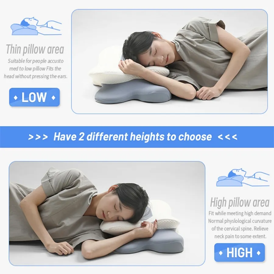 Premium Quality Sleeping Ergonomic Contour Cooling Gel Memory Foam Pillow