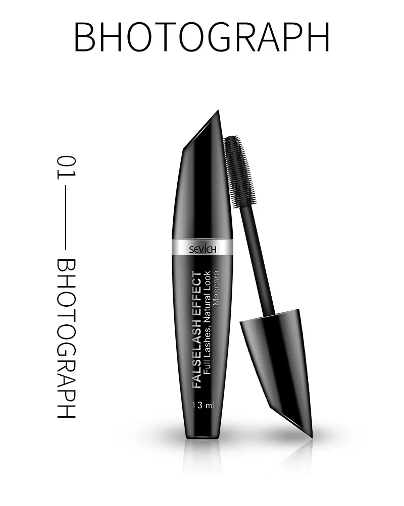 Waterproof Long Lasting Natural Fiber Mascara Eye Lash Extension Mascara for Makeups