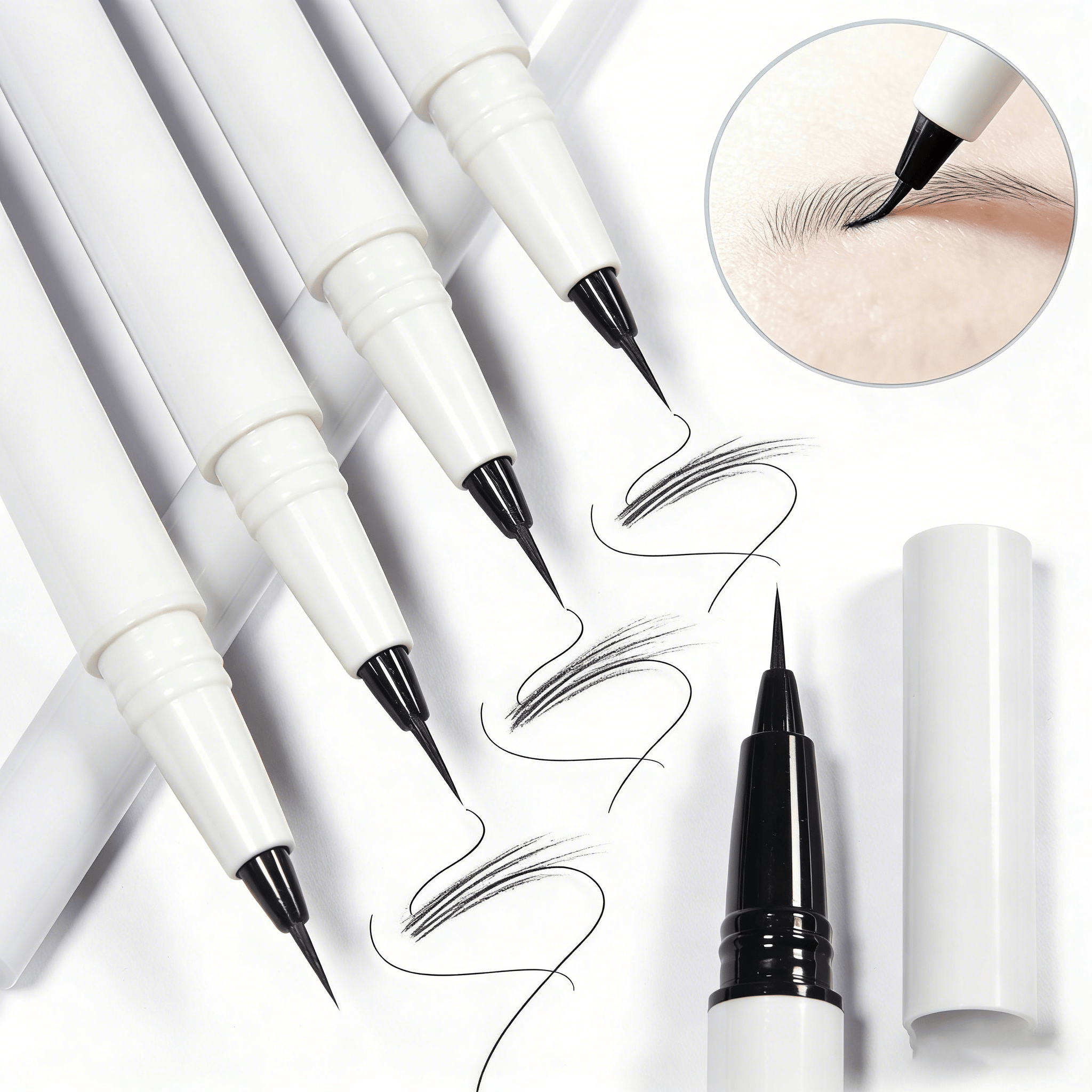 Lilywild Professional Liquid Eyebrow Pen Soft Waterproof Long-Lasting Sweat-Proof Vegan Formula for Bridal Photoshoot