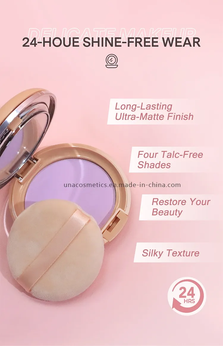 Cosmetics Makeup Private Label Matte Blue Sky and Cloud Control Oil Compact Powder Cake Eco-Friendly Pressed Setting Powder