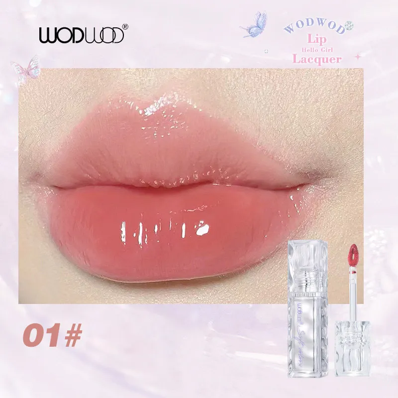 Manufacturer Custom Cosmetic Mirror Liquid Lip Tint Long Lasting Glossy Lip Gloss