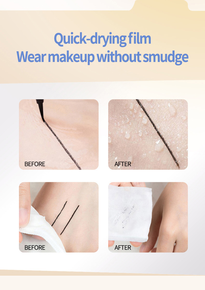 2-in-1 Eyeliner & Eyebrow Pencil: Waterproof 24H Long Lasting Eye Makeup with Forked Tip for 3D Natural Eyebrows - 1g+1g