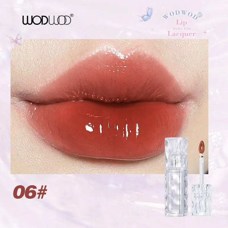 Manufacturer Custom Cosmetic Mirror Liquid Lip Tint Long Lasting Glossy Lip Gloss