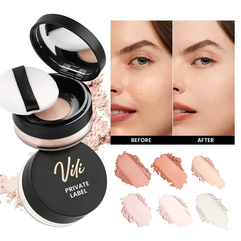 Free Samples Customer Logo Setting Powder with Mirror