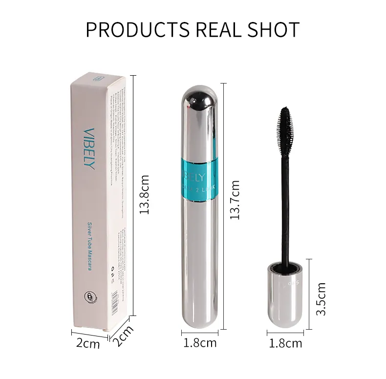 Private Label 2-in-1 Quick Dry Lasting Eyelash Thick Curling 4D Mascara