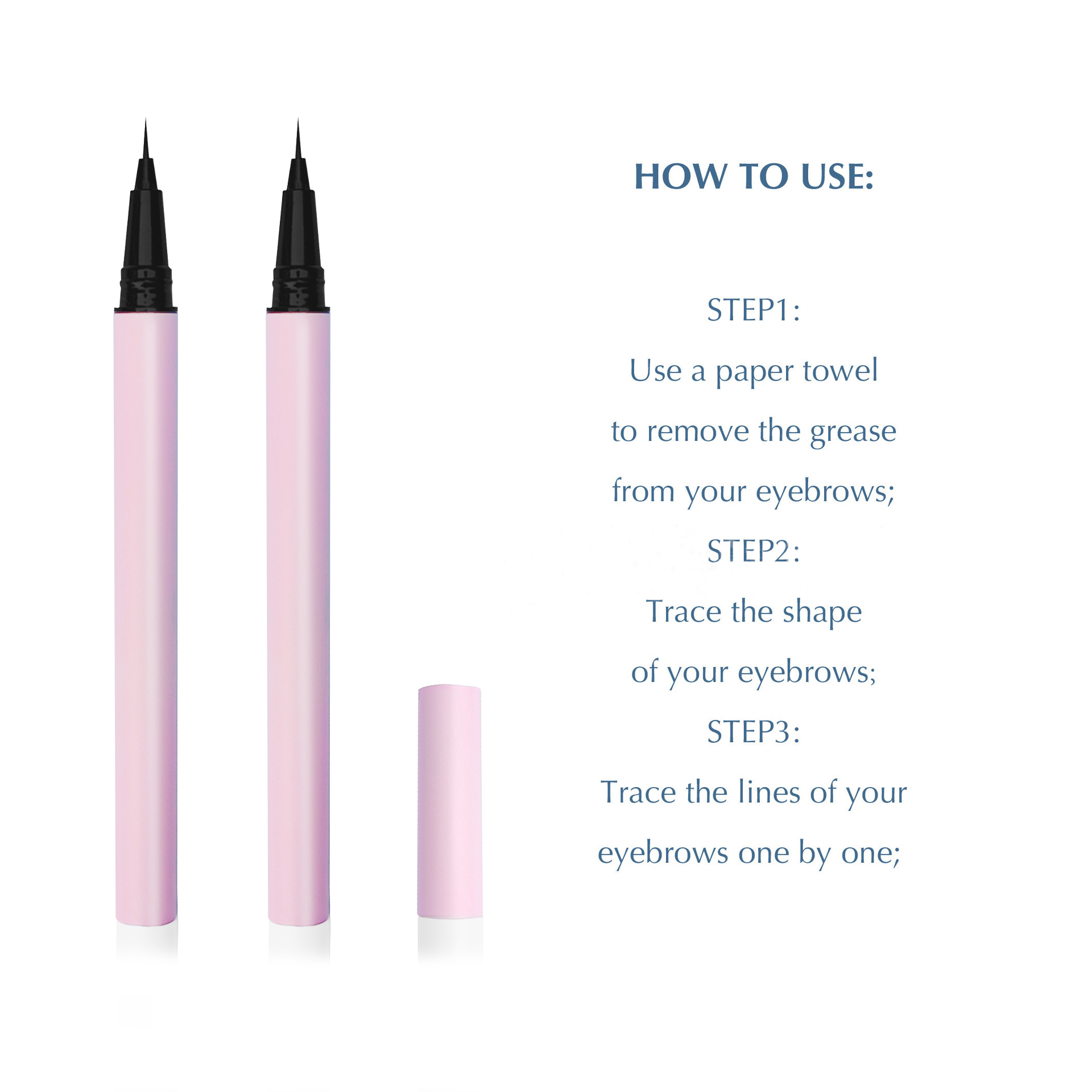 Lilywild Professional Liquid Eyebrow Pen Soft Waterproof Long-Lasting Sweat-Proof Vegan Formula for Bridal Photoshoot