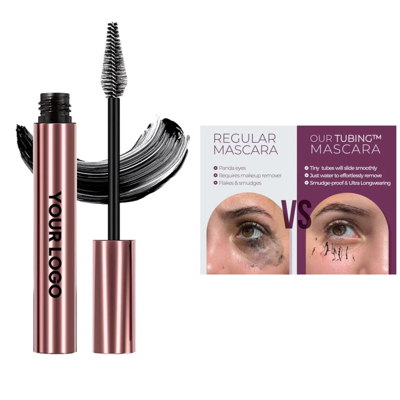 High-Quality Makeup Liquid Tubing Mascara Easy Removal Waterproof Extra Volume Private Label Mascara