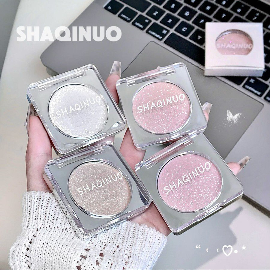 SHAQINUO Private Label Bulk Professional Face Maquillaje Highlighter Powder Vegan Waterproof 3D Easy to Remove Highlighter