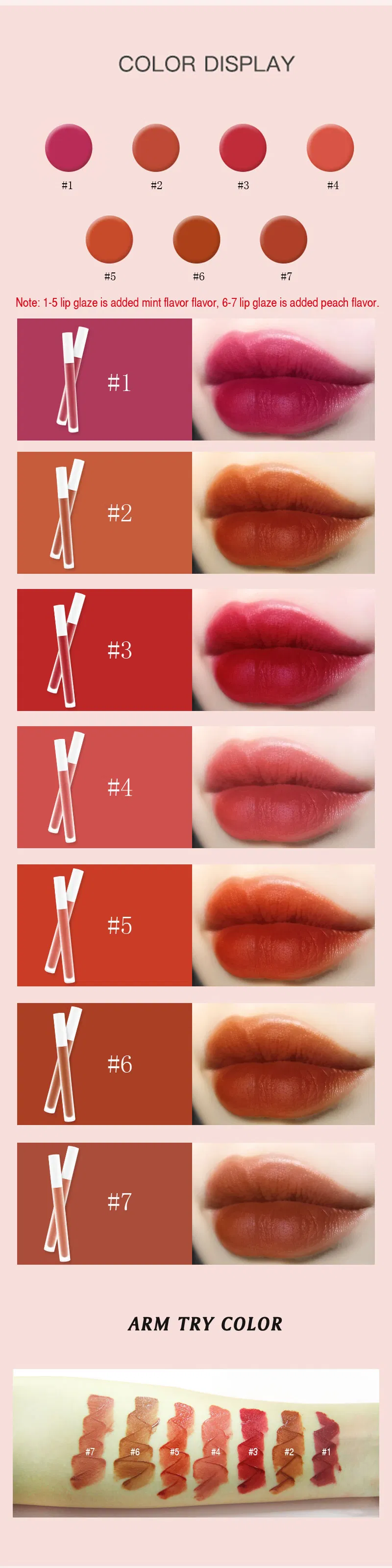 Wholesale Stock Custom Logo Vegan Cruelty Free Waterproof Soft Super Creamy Smooth Velvet Matte Lip Gloss Liptint