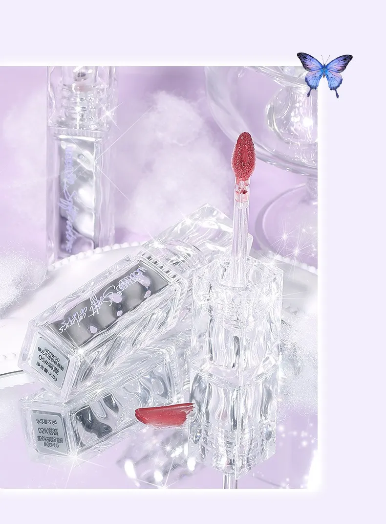 Manufacturer Custom Cosmetic Mirror Liquid Lip Tint Long Lasting Glossy Lip Gloss