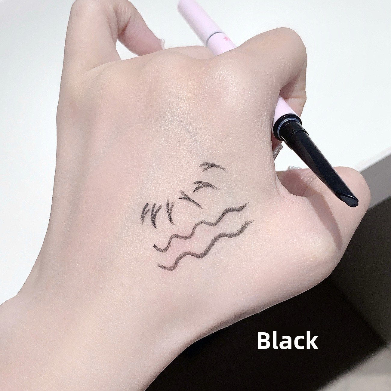 QXQY Double-Headed Gel Eyeliner Pen for Women Waterproof Sweat-Proof Long-Lasting Makeup Application Silkworm Natural Smooth