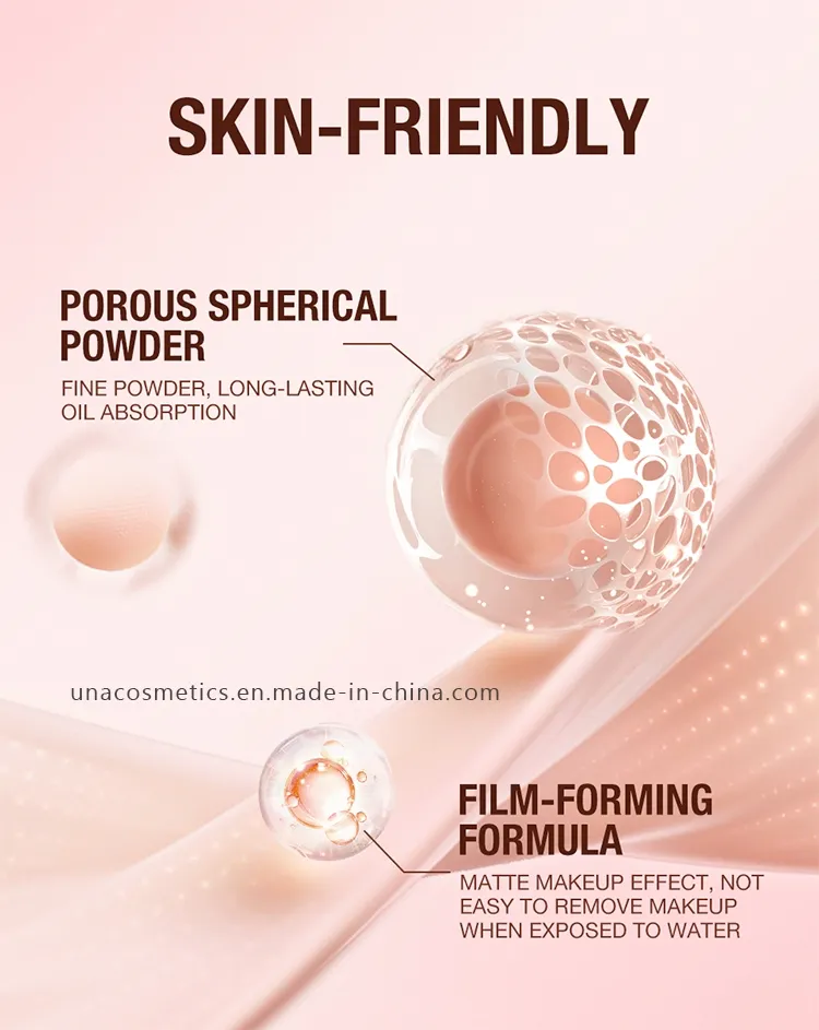 Long-Lasting Clear Matte Foundation Powder Oil-Control and Brightening Makeup Setting Powder Waterproof Makeup